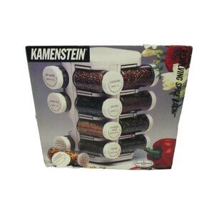 Kamenstein Plastic16 Glass Jar Revolving Spice Rack